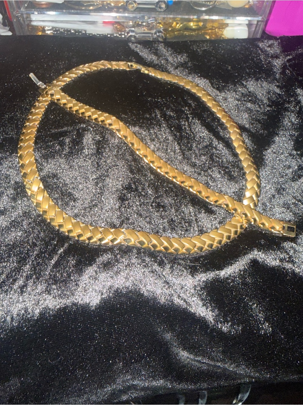 Gold Braided Chain Necklace - Women Accessories